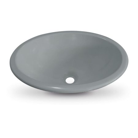 007 Cuba Oval Sobrepor - Cinza - Marmodelta