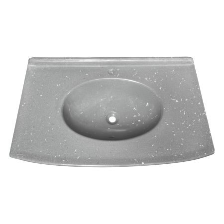 015 Lavabo Sênior Cuba Oval Cinza