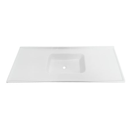 018 Pia Simples Marm Sint - Branco - Marmodelta