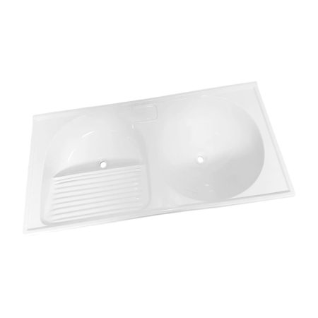 024 Tanque Duplo Rock Luxo - Branco - Marmodelta