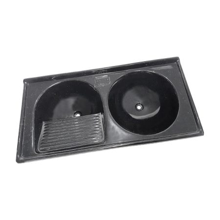 024 Tanque Duplo Rock Luxo - Preto- Marmodelta