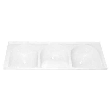 032 Tanque Triplo Luxo - Branco - Marmodelta