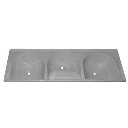 032 Tanque Triplo Luxo - Cinza - Marmodelta